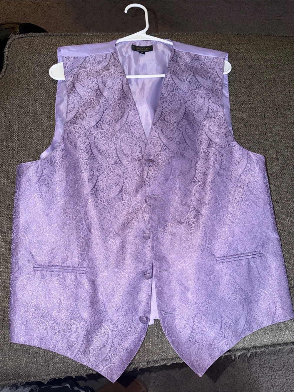 Amanti Italian Style Lavender Lining Vest (XL)